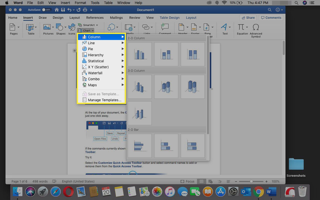 steps to insert a graphic image in word for mac